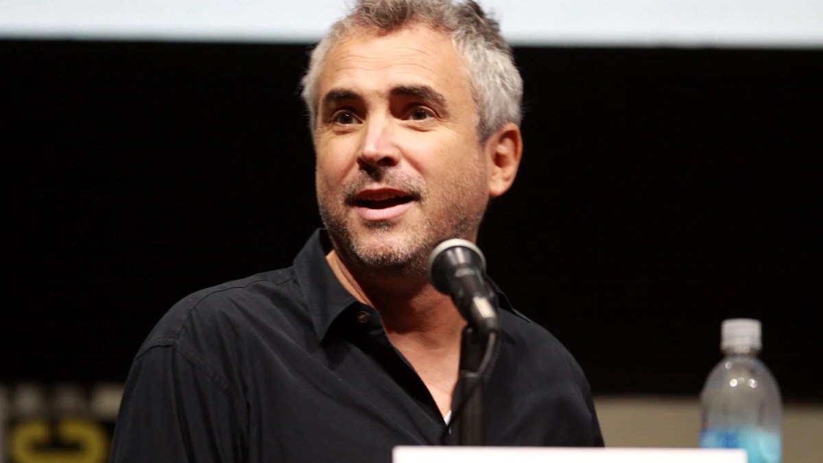 Alfonso Cuarón speaking at the 2013 San Diego Comic Con International, for "Gravity", at the San Diego Convention Center in San Diego, California.