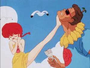 Fotograma del episodio 64: Ranma vuelve al fin a las fosas encantadas