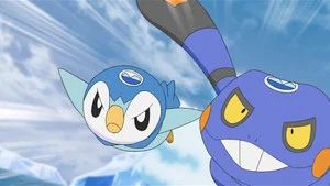 Fotograma del episodio 8: ¡La Carrera Iceberg de Sinnoh!