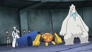 Fotograma del episodio 15: ¡El complot por el poder Pokémon del Equipo Plasma!