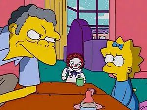 Fotograma del episodio 22: Moe se convierte en niñera