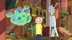 Fotograma del episodio 2: Morty escapa en la noche