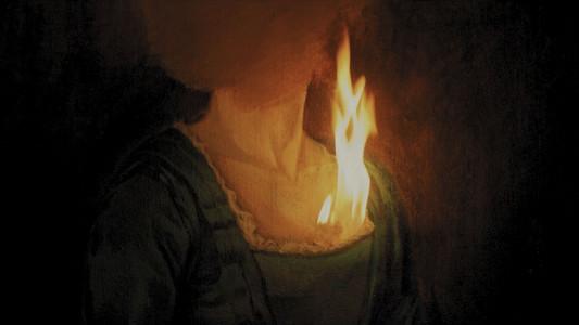 Foto de Retrato de una mujer en llamas