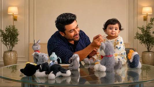 Foto de Vishwanath e hijos