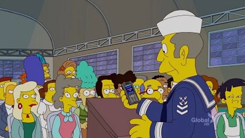 Bart se detiene a oler los Roosevelts